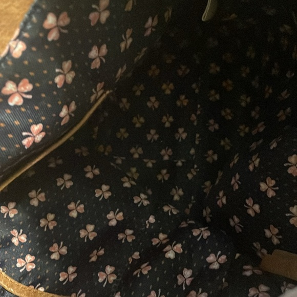 EUC Vintage Lucky Brand Large Y2K Tan Leather Double Strap Tote Shoulder Bag - Picture 15 of 16